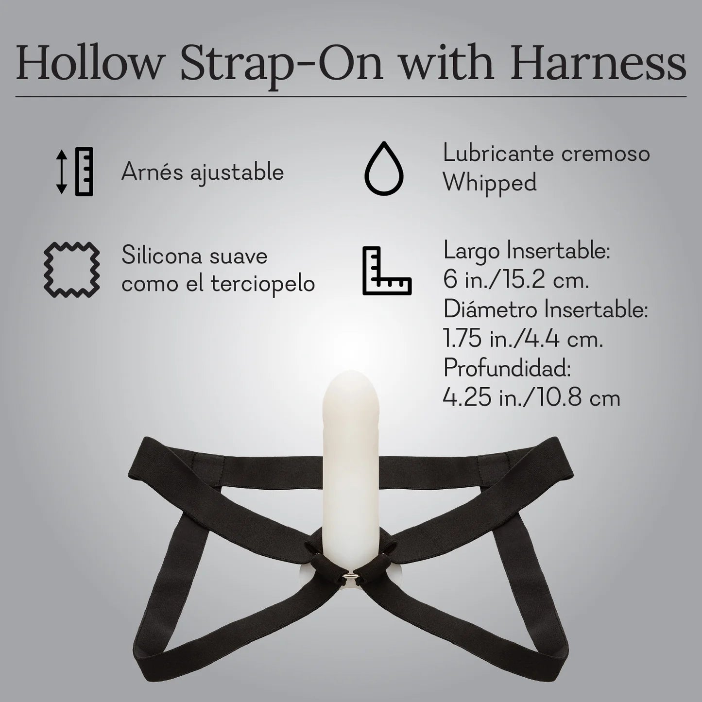 Hollow Strap-on with Harness